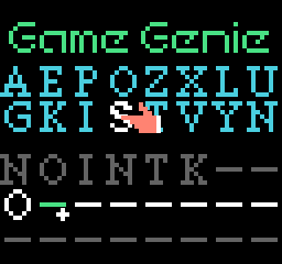 Game Genie (USA) (Unl) In game screenshot